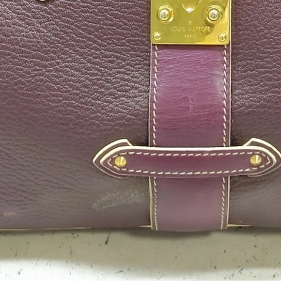 Louis Vuitton Purple and Gold Tote with Structured Design - Picture 10 of 10